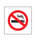 NO SMOKING LOGO SIGN