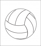 Printed Corrugated Shape - Volleyball